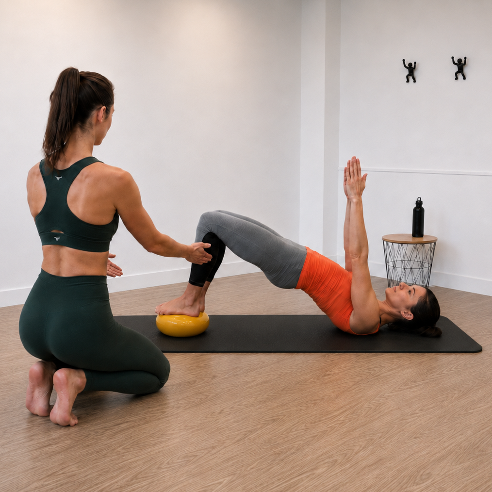 Pilates chez KINEOR à Mauguio Cours de Pilates encadré par GROSJEAN Clémentine kinésithérapeute chez KINEOR à Mauguio